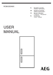 Priročnik AEG RCB632E4MX Hladilnik in zamrzovalnik