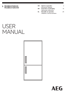 Priročnik AEG RCB63726OX Hladilnik in zamrzovalnik