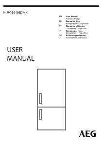 Manuale AEG RCB646E3MX Frigorifero-congelatore