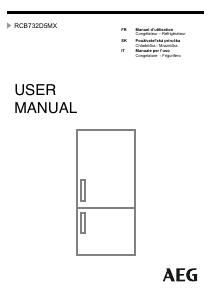 Manuale AEG RCB732D5MX Frigorifero-congelatore