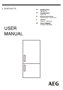 Bruksanvisning AEG RCB73421TX Kjøle-fryseskap