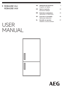 Priročnik AEG RDB428E1AX Hladilnik in zamrzovalnik