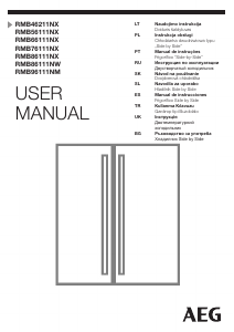 Manual AEG RMB56111NX Frigorífico combinado