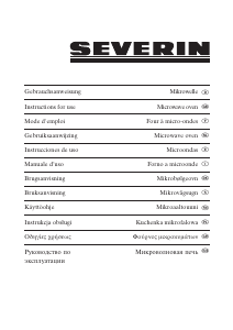 Manuale Severin MW 7803 Microonde