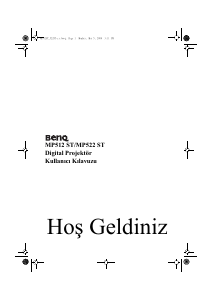 Kullanım kılavuzu BenQ MP512 ST Projektör