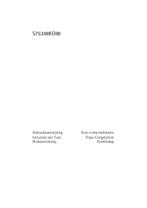Manuale AEG S75348KG98 Frigorifero-congelatore