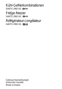 Bedienungsanleitung AEG SANTO2992KG Kühl-gefrierkombination