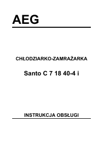 Instrukcja AEG SC71840-4I Lodówko-zamrażarka