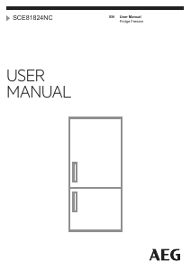 Manual AEG SCE81824NC Fridge-Freezer