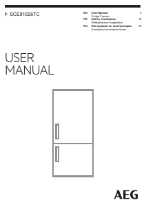 Manual AEG SCE81826TC Fridge-Freezer