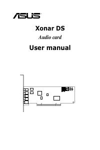 Handleiding Asus E7809 Xonar DS Geluidskaart