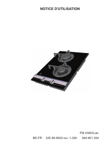 Mode d’emploi AEG FM4300GAN Table de cuisson