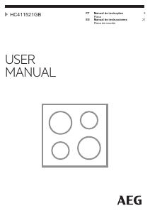 Manual de uso AEG HC411521GB Placa