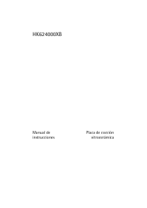 Manual de uso AEG HK624000XB Placa