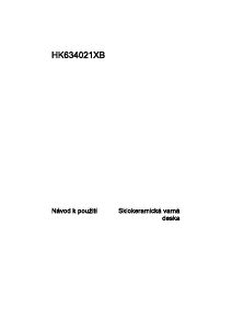 Manuál AEG HK634021XB Varná deska