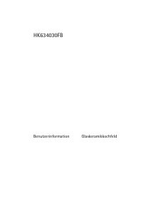 Bedienungsanleitung AEG HK634030FB Kochfeld