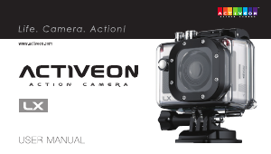 Bruksanvisning Activeon LX Actionkamera