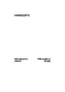Manual AEG HK683320FG Plită