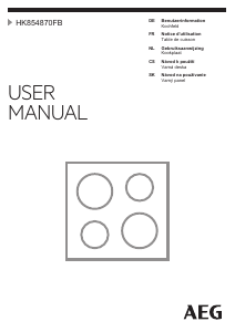 Manuál AEG HK854870FB Varná deska