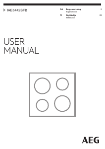 Brugsanvisning AEG IAE6442SFB Kogesektion