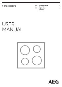 Käyttöohje AEG IAE8488SFB Keittotaso