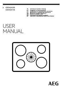 Manual AEG IDE84241IB Plită