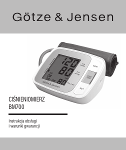 Instrukcja Götze & Jensen BM 700 Ciśnieniomierz