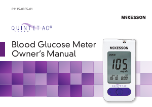 Handleiding McKesson Quintet AC Bloedglucosemeter