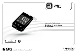 Mode d’emploi Mylife Unio Cara Lecteur de glycemie