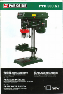 Bedienungsanleitung Parkside PTB 500 A1 Tischbohrmaschine