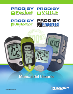 Manual de uso Prodigy AutoCode Monitor de glucosa