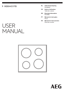 Manual AEG IKB64431FB Placa