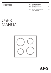 Manual de uso AEG IKB64433IB Placa