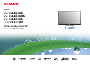 Handleiding Sharp AQUOS LC-60LE635E LED televisie