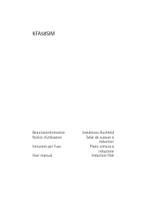 Manuale AEG KFA58SIM Piano cottura