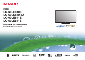 Handleiding Sharp AQUOS LC-60LE840E 3D LED televisie