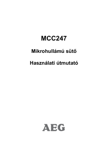 Használati útmutató AEG MCC247M Mikrohullámú sütő