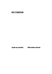 Priručnik AEG MCC3880E-m Mikrovalna pećnica