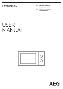 Bedienungsanleitung AEG MFD2025S-M Mikrowelle