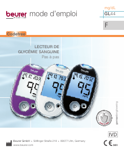 Mode d’emploi Beurer GL44 Lecteur de glycemie