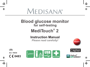 Manual Medisana MediTouch 2 Blood Glucose Monitor