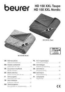 Handleiding Beurer HD 150 XXL Nordic Elektrische deken