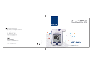 Handleiding Bionime GM300 Bloedglucosemeter