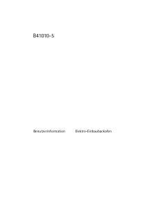 Bedienungsanleitung AEG B41010-5-M Backofen