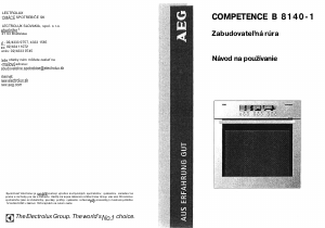Návod AEG B8140-B Rúra