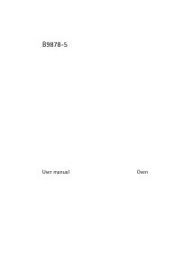 Manual AEG B9878-5-M Oven