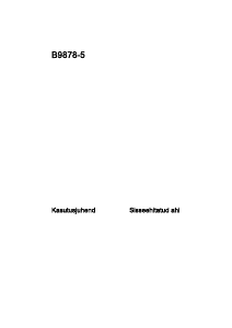 Kasutusjuhend AEG B9878-5-M Ahi
