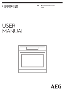 Manual de uso AEG BCK45221YM Horno
