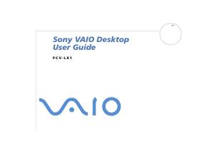 Bruksanvisning Sony PCV-LX1 Vaio Stationär dator
