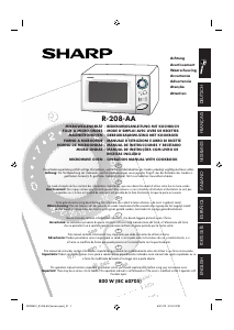 Manual de uso Sharp R-208W-AA Microondas